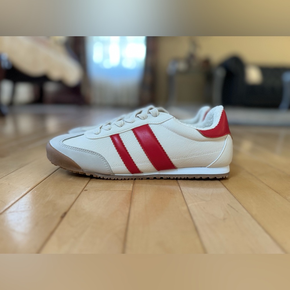 Women’s DV by Dolce Vita Red and Cream Sneakers